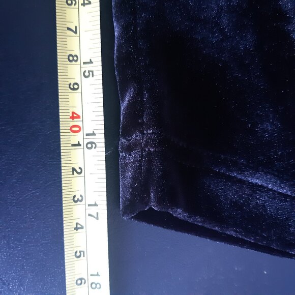 Classic Elements SZ 2XL Black Velour Women's Button Up V-Neck Tunic Top - Picture 15 of 16